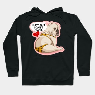 Bulldog broken heart - gym fails - mma fighter Hoodie